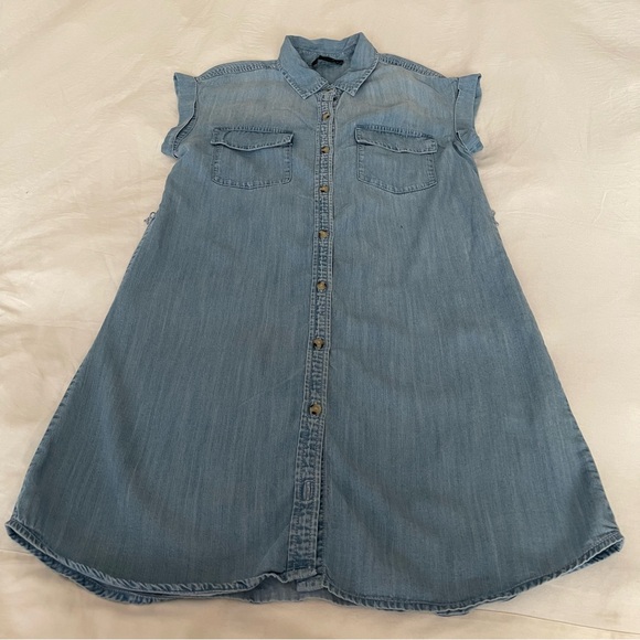 Sanctuary chambray‎ Blue Sleeveless Dress S - Picture 3 of 13